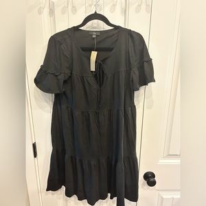 J crew medium black mini dress brand new with tags
